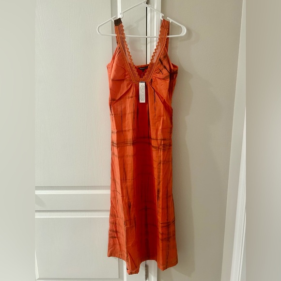 Chaudry Kc Dresses & Skirts - Chaudry Women’s Orange Sleeveless Size Small Dress